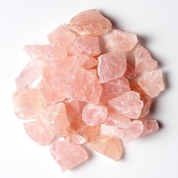 Tree of Life Gems Other - 11 lbs Rough Rose Quartz Natural Pink Gemstone Crystals Mineral Bulk Rock Tumble